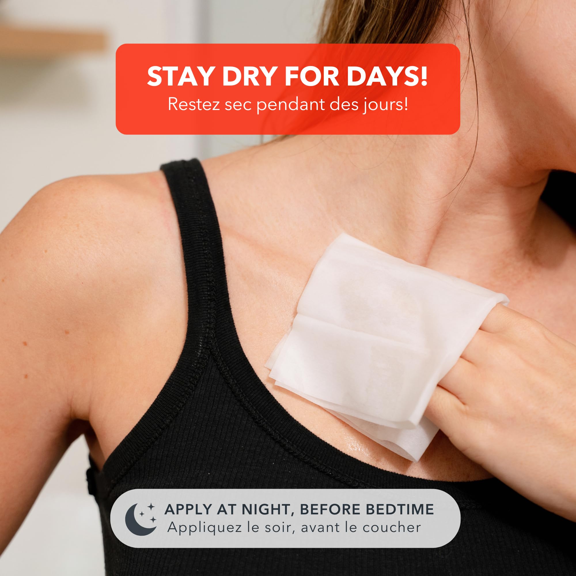 Foto 4 | Toallitas Corporales Antitranspirantes Sweatblock Clinical Strength 10 Piezas - Venta Internacional