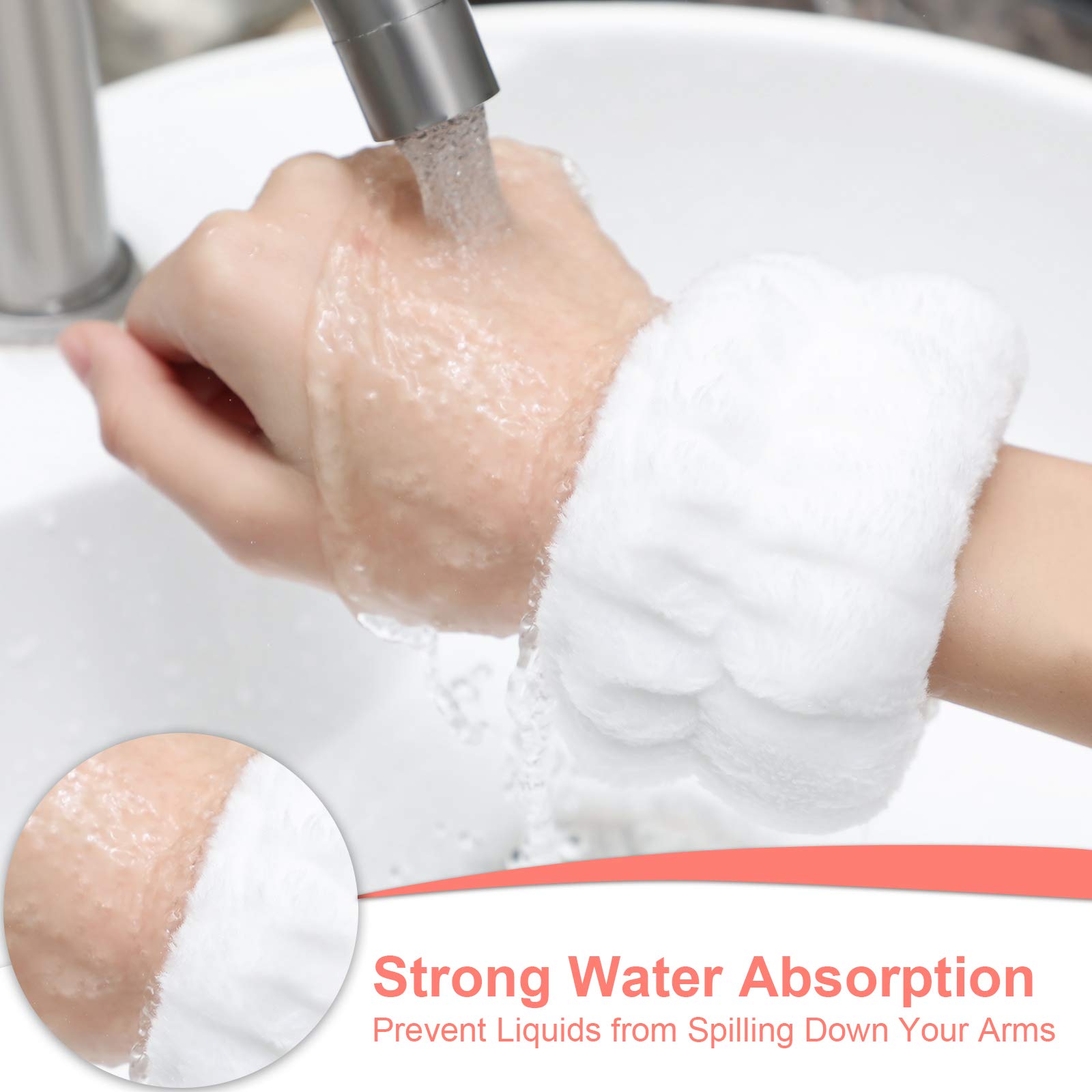 Foto 3 pulgar | Toalla De Microfibra Wrist Spa Washband, 4 Pares, Chuangdi - Venta Internacional.