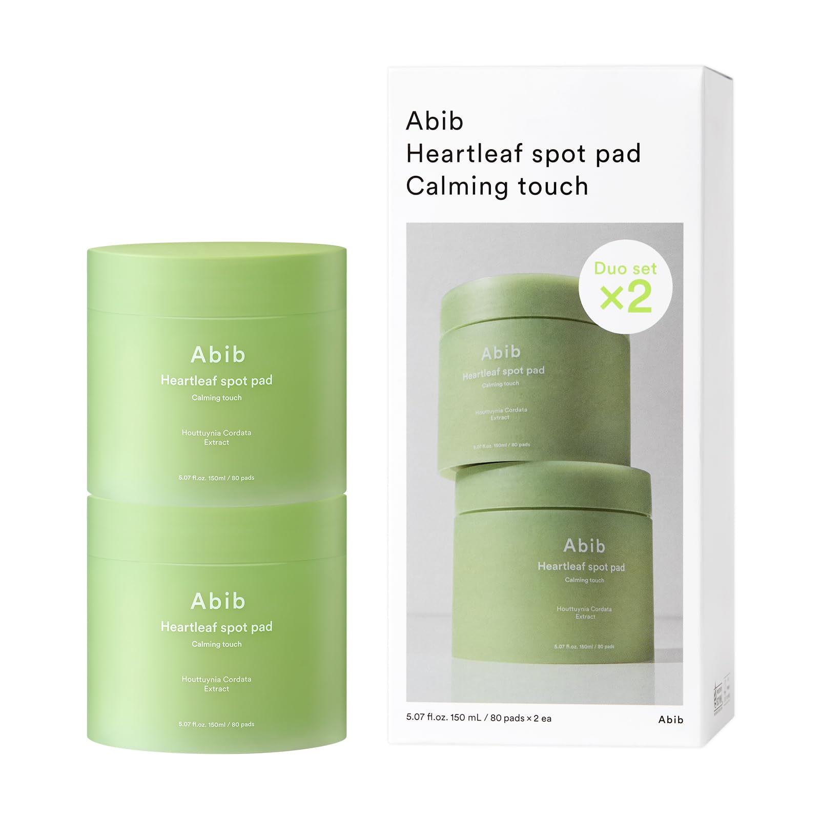 Set Duo De Almohadillas De Tóner Abib Heartleaf Spot Pad Calming Touch - Venta Internacional.