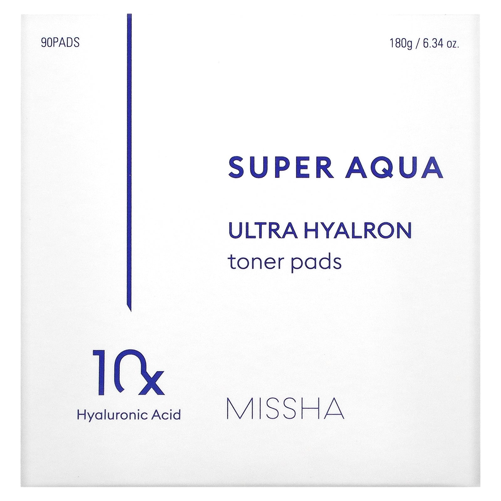 Foto 3 pulgar | Almohadillas De Tóner Missha Super Aqua Ultra Hydration 90 Almohadillas 180 Ml - Venta Internacional.
