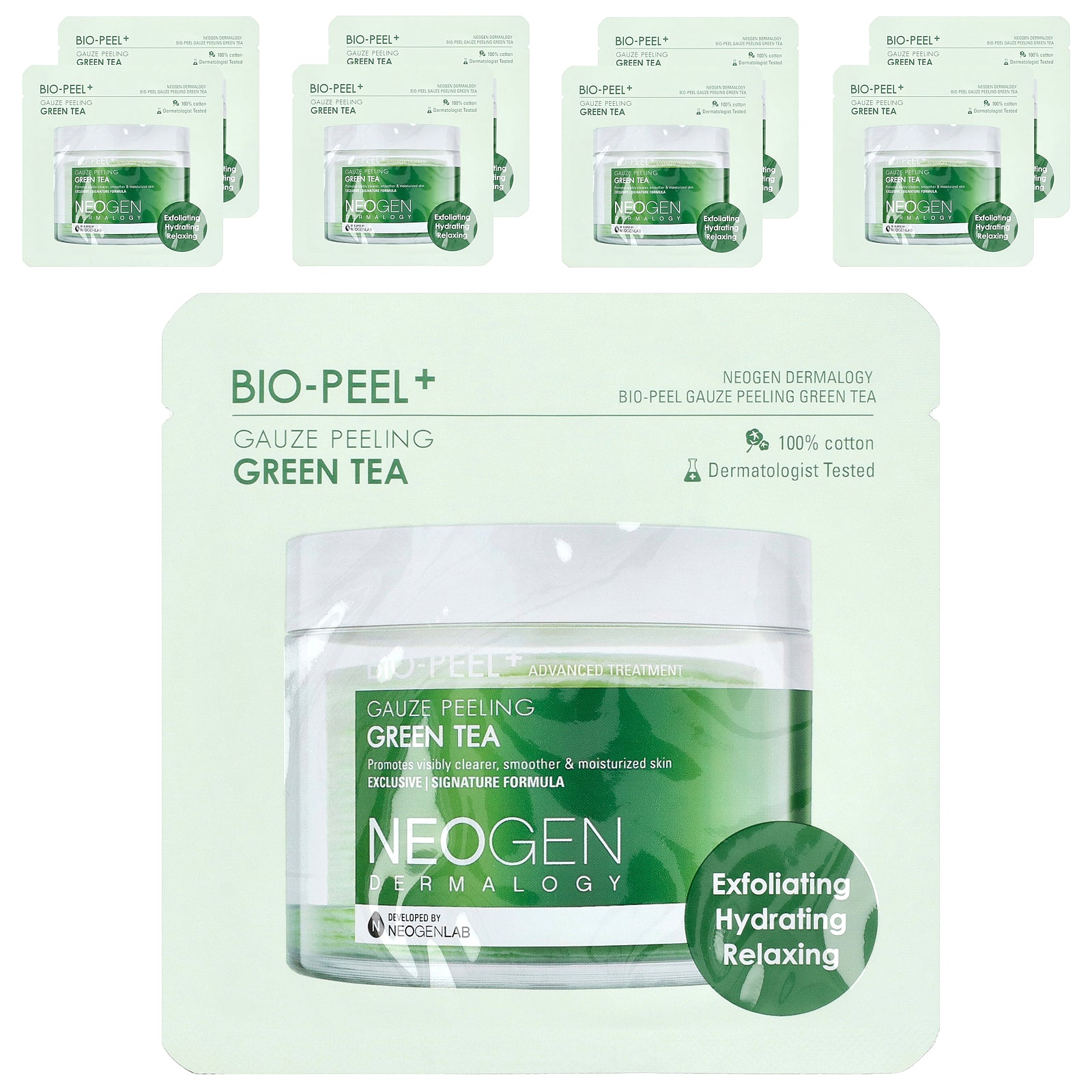 Foto 2 pulgar | Almohadillas Exfoliantes Neogen Bio-peel+ Gauze  Té Verde  9 5 Ml  8 Almohadillas - Venta Internacional.