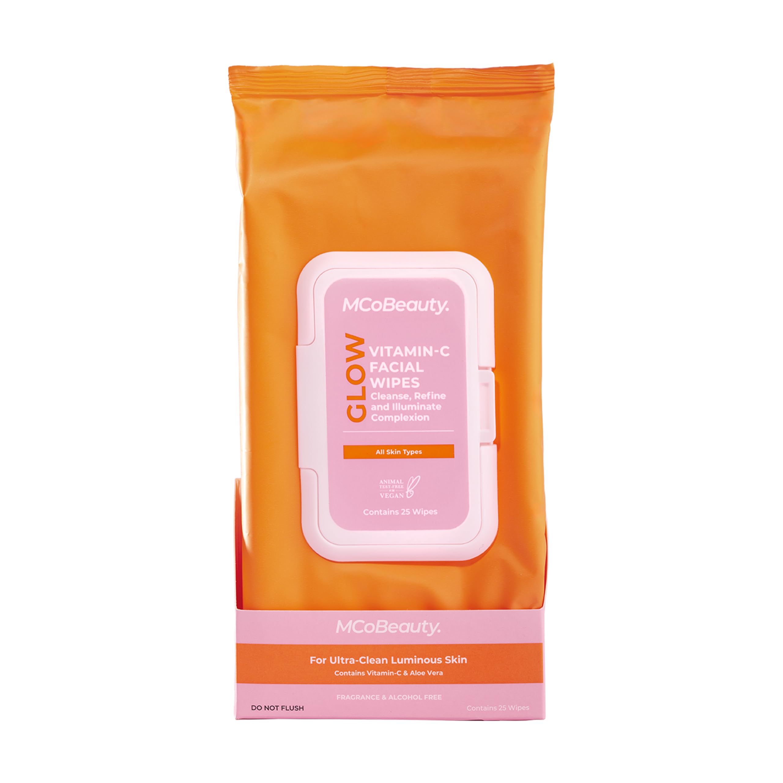 Foto 2 pulgar | Toallitas Faciales Mcobeauty Glow Vitamin-c Con Vitamina C, Paquete De 25 - Venta Internacional.