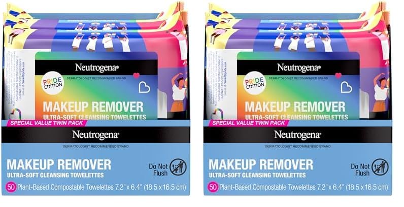 Toallitas Limpiadoras Desmaquillantes Neutrogena, 25 Unidades, 2 - Venta Internacional.