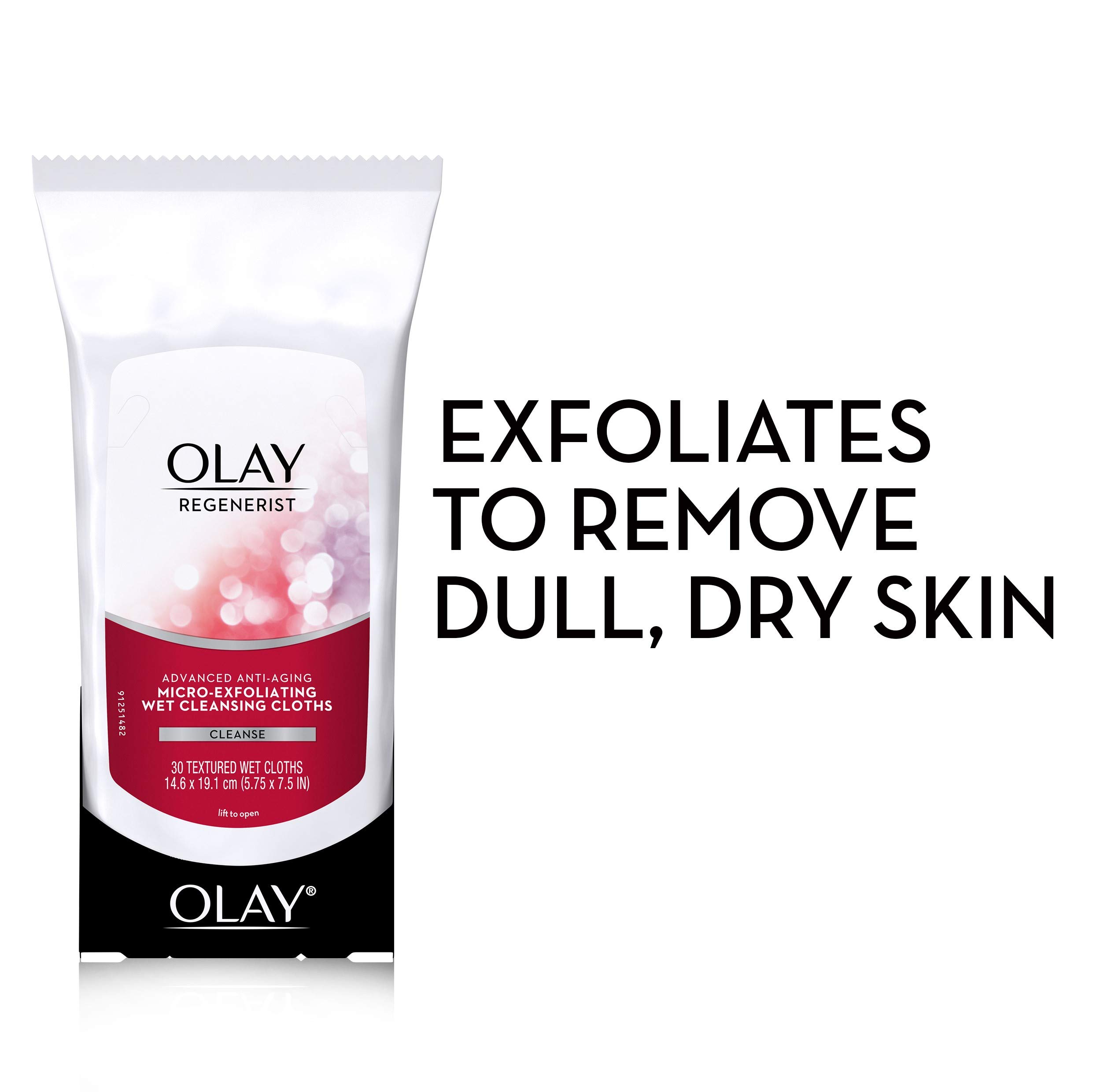 Foto 3 pulgar | Paños Limpiadores Olay Regenerist Microexfoliantes, 30 Unidades, 3 - Venta Internacional.