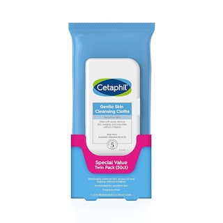 Foto 1 | Toallitas Cetaphil De Limpieza Suave Para Rostro Y Cuerpo 50x2 - Venta Internacional.
