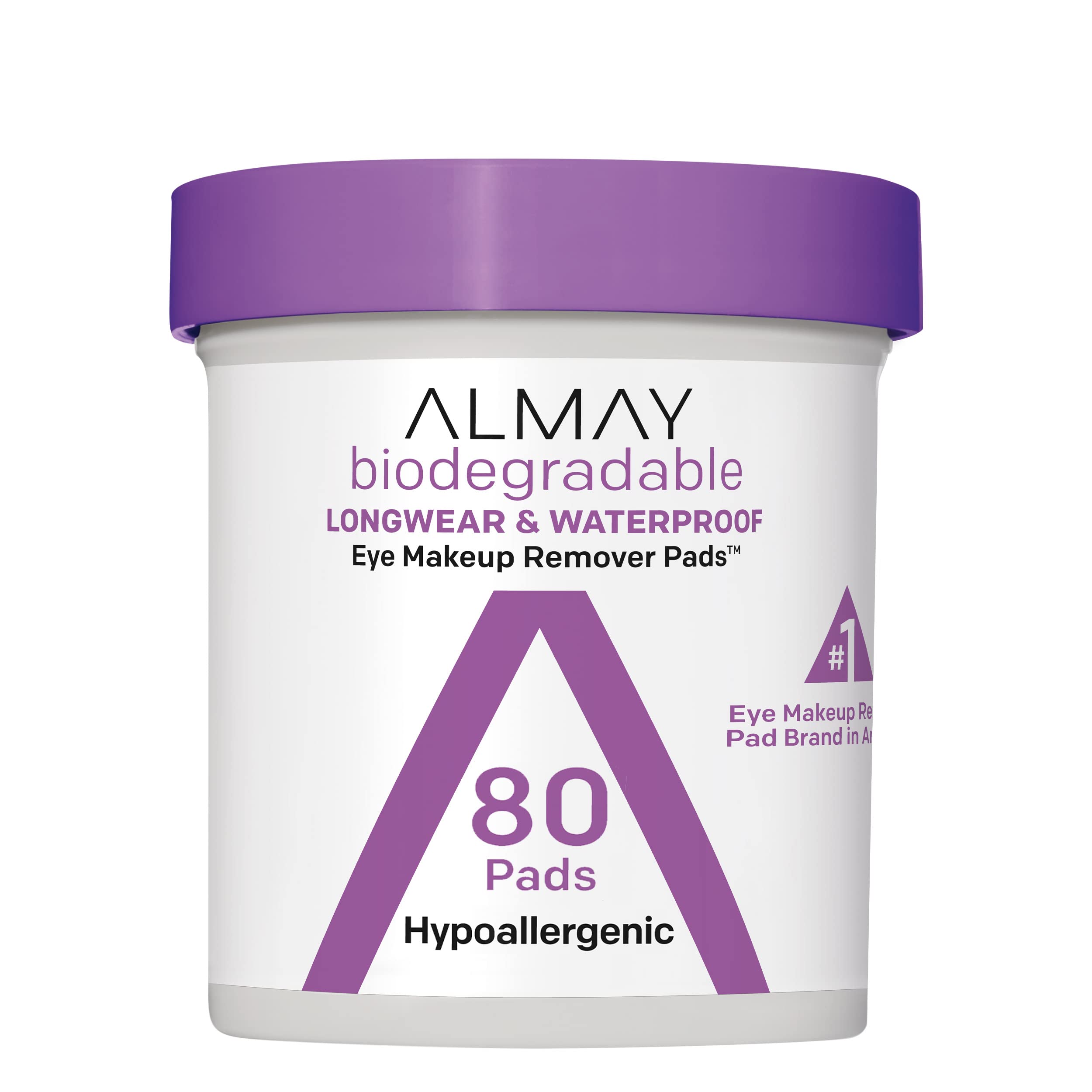 Almohadillas Desmaquillantes Almay Biodegradables, 80 Unidades - Venta Internacional. $364