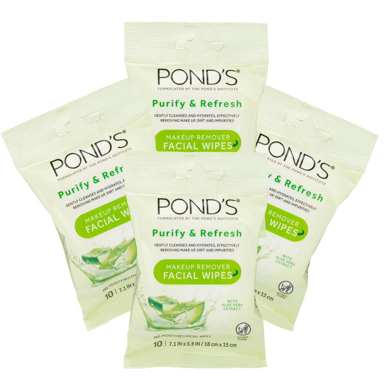 Foto 2 pulgar | Toallitas Faciales Pond's Purify & Refresh Con Aloe Vera 40 Toallitas - Venta Internacional.