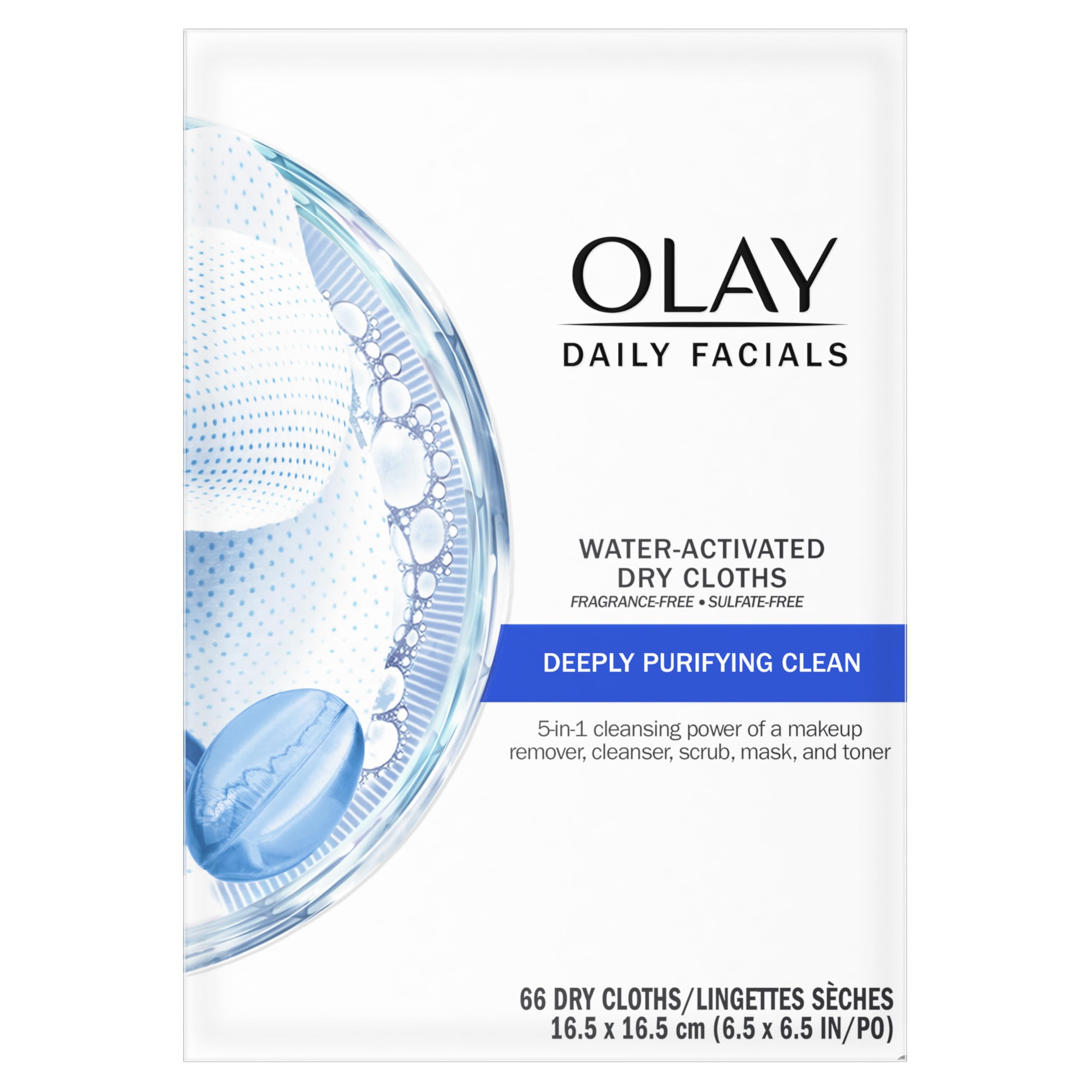 Foto 8 pulgar | Toallitas Limpiadoras Olay Daily Facials, Profundamente Purificantes, 66 Unidades - Venta Internacional.