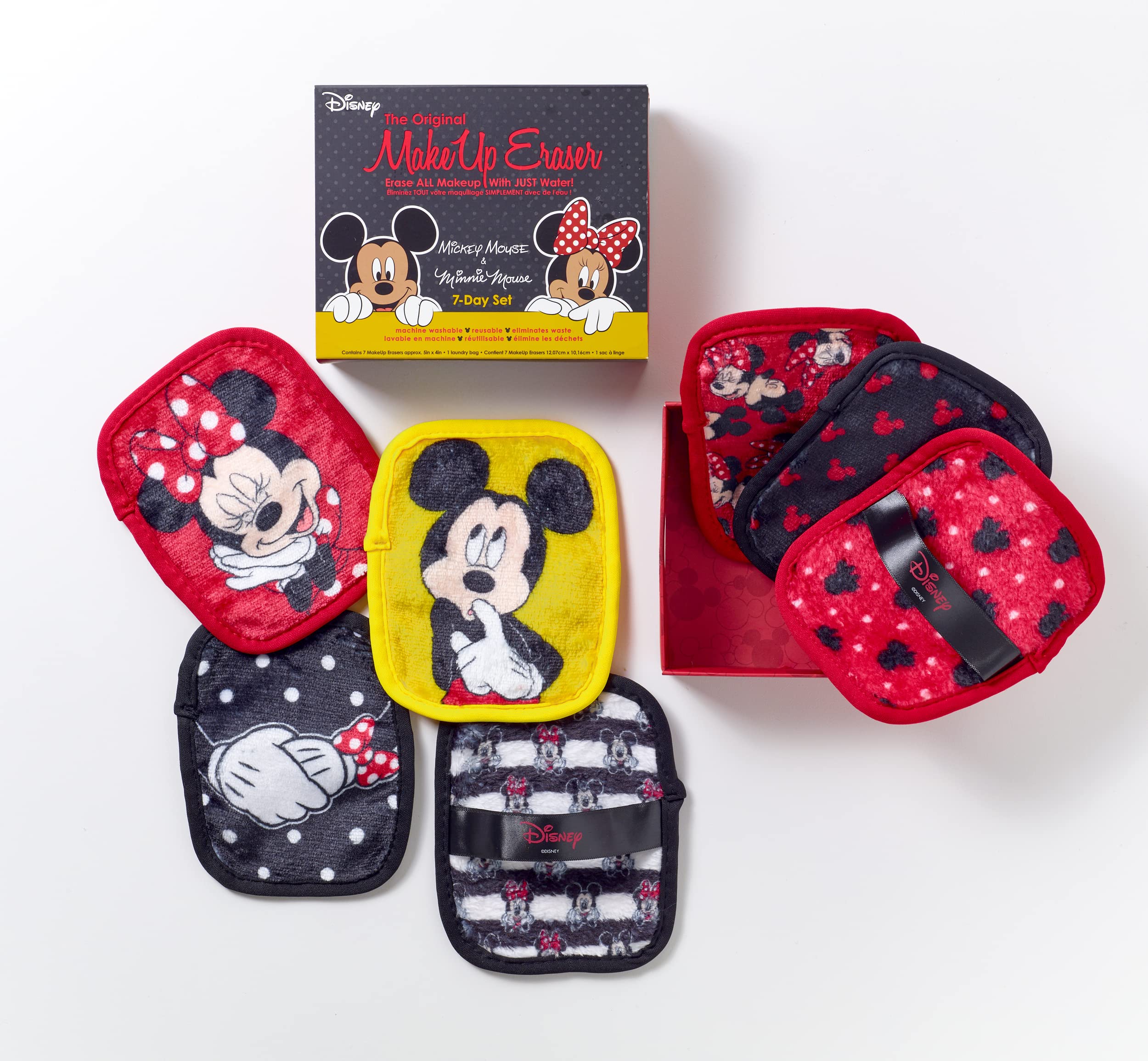 Foto 2 pulgar | Set De Borradores De Maquillaje Makeup Eraser Para 7 Días Con Mickey Y Minnie - Venta Internacional.