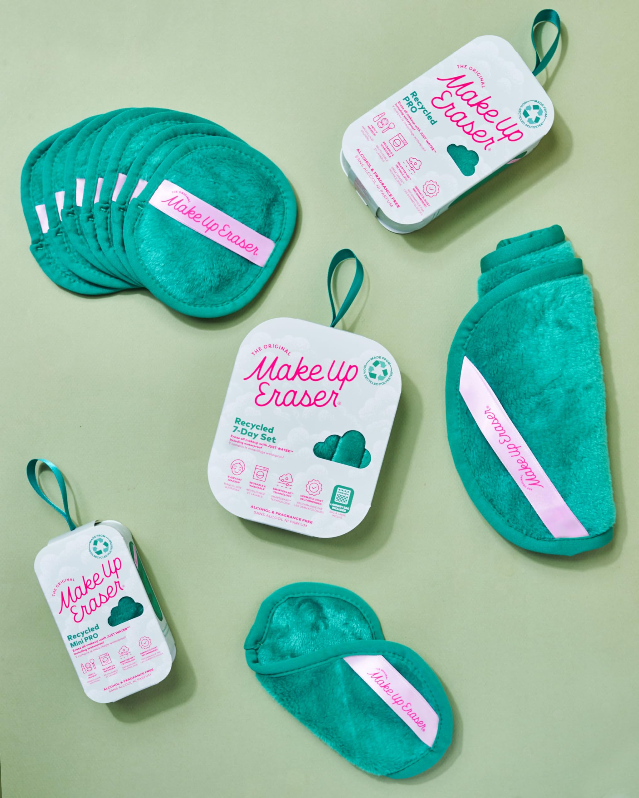 Foto 4 | Paño Desmaquillante Makeup Eraser Pro, Verde, 1 Unidad - Venta Internacional.