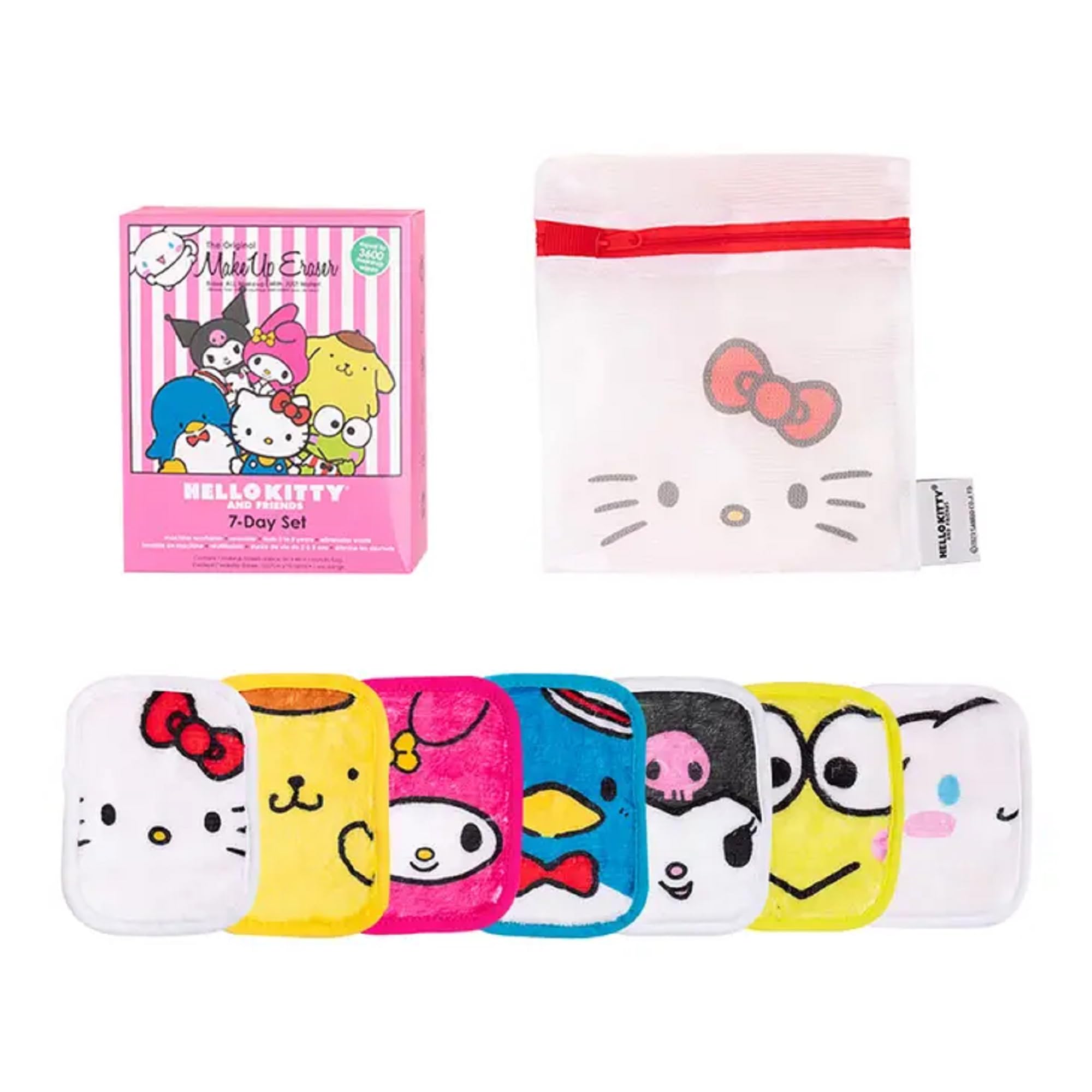 Set De Borradores De Maquillaje Para 7 Días, Original De Hello Kitty And Friends - Venta Internacional.