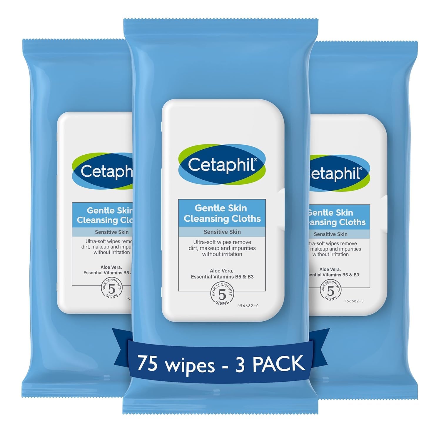 Foto 2 pulgar | Toallitas Cetaphil Para Limpieza Suave Para Rostro Y Cuerpo, 75 Unidades - Venta Internacional.