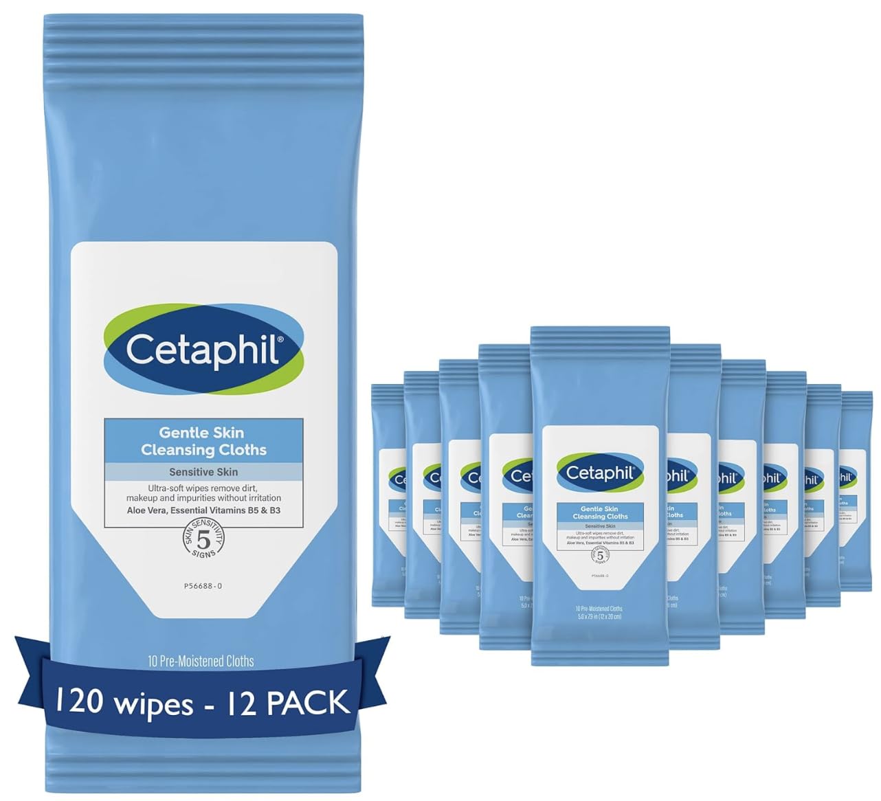 Foto 2 pulgar | Toallitas Cetaphil Para Limpieza Suave De Rostro Y Cuerpo, 120 Unidades - Venta Internacional.