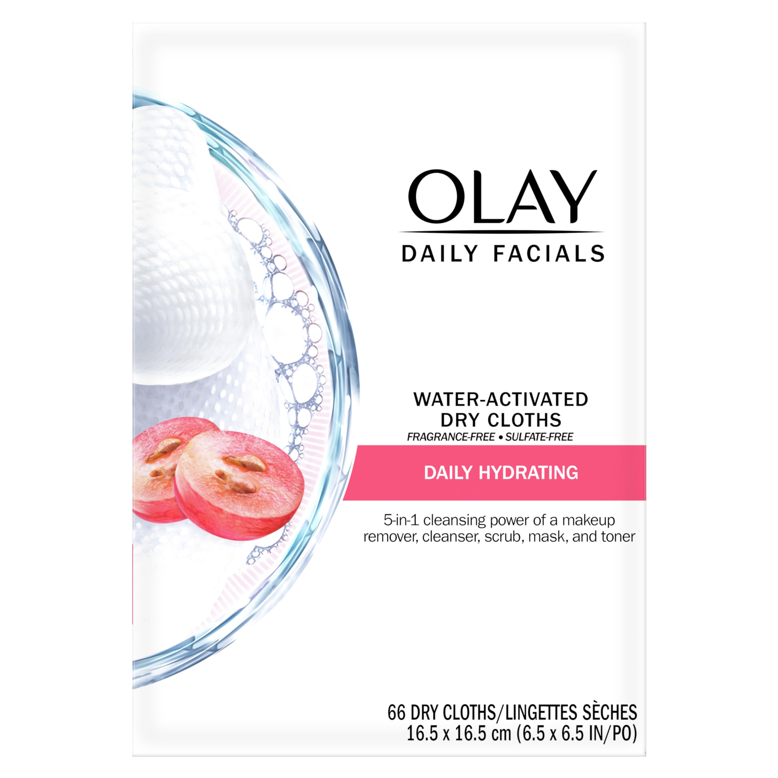 Foto 8 pulgar | Toallitas Limpiadoras Faciales Olay Daily Facials 5 En 1, 66 Unidades - Venta Internacional.