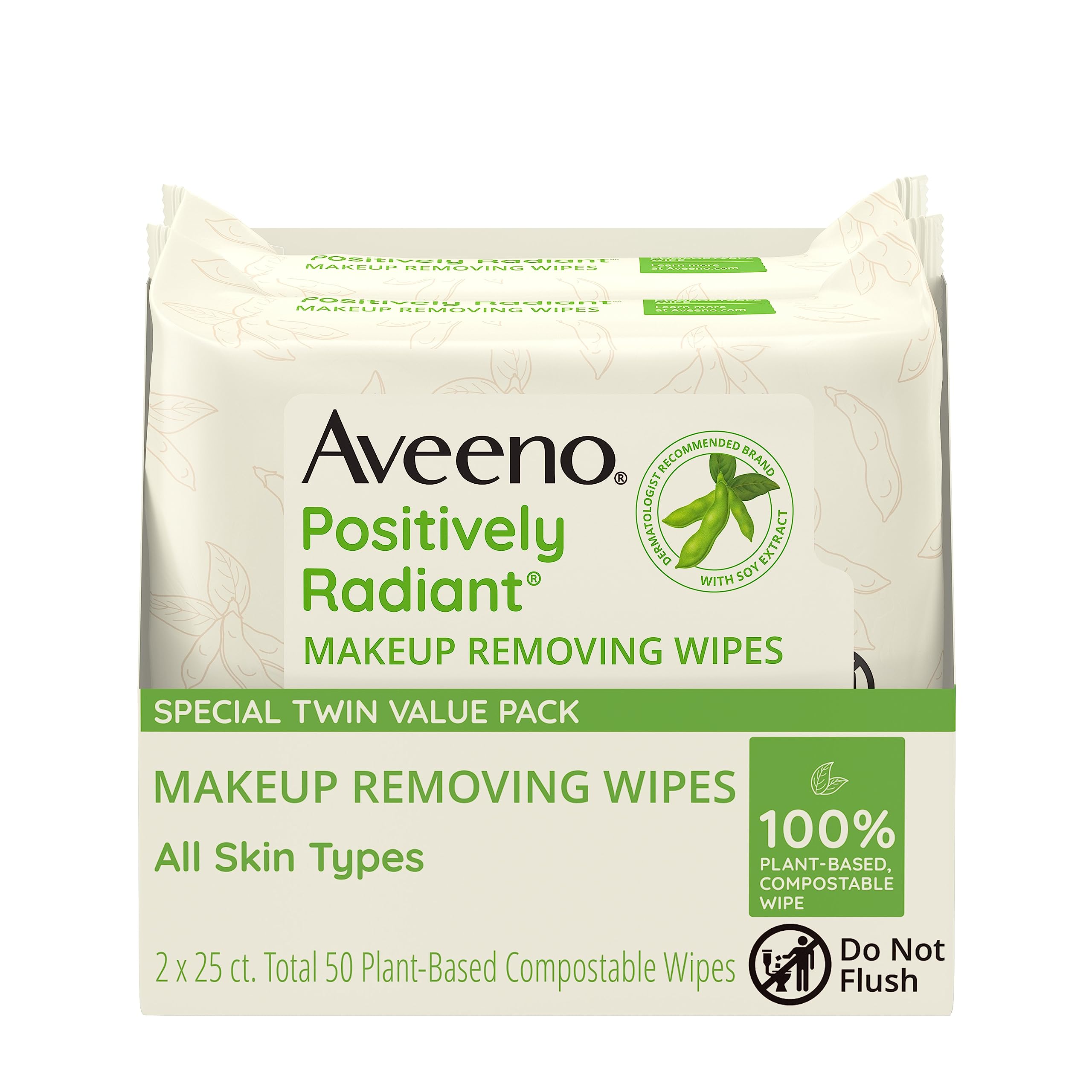 Toallitas Desmaquillantes Aveeno Positively Radiant - Venta Internacional.