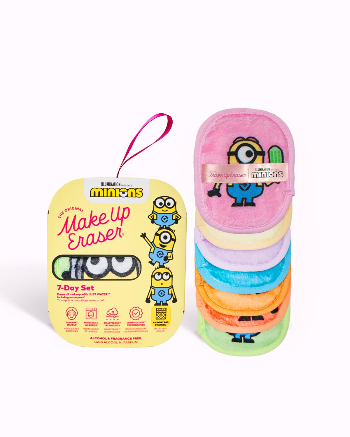 Foto 2 pulgar | Set De Borrado Original De Maquillaje Para 7 Días Con Minions De Agua - Venta Internacional.