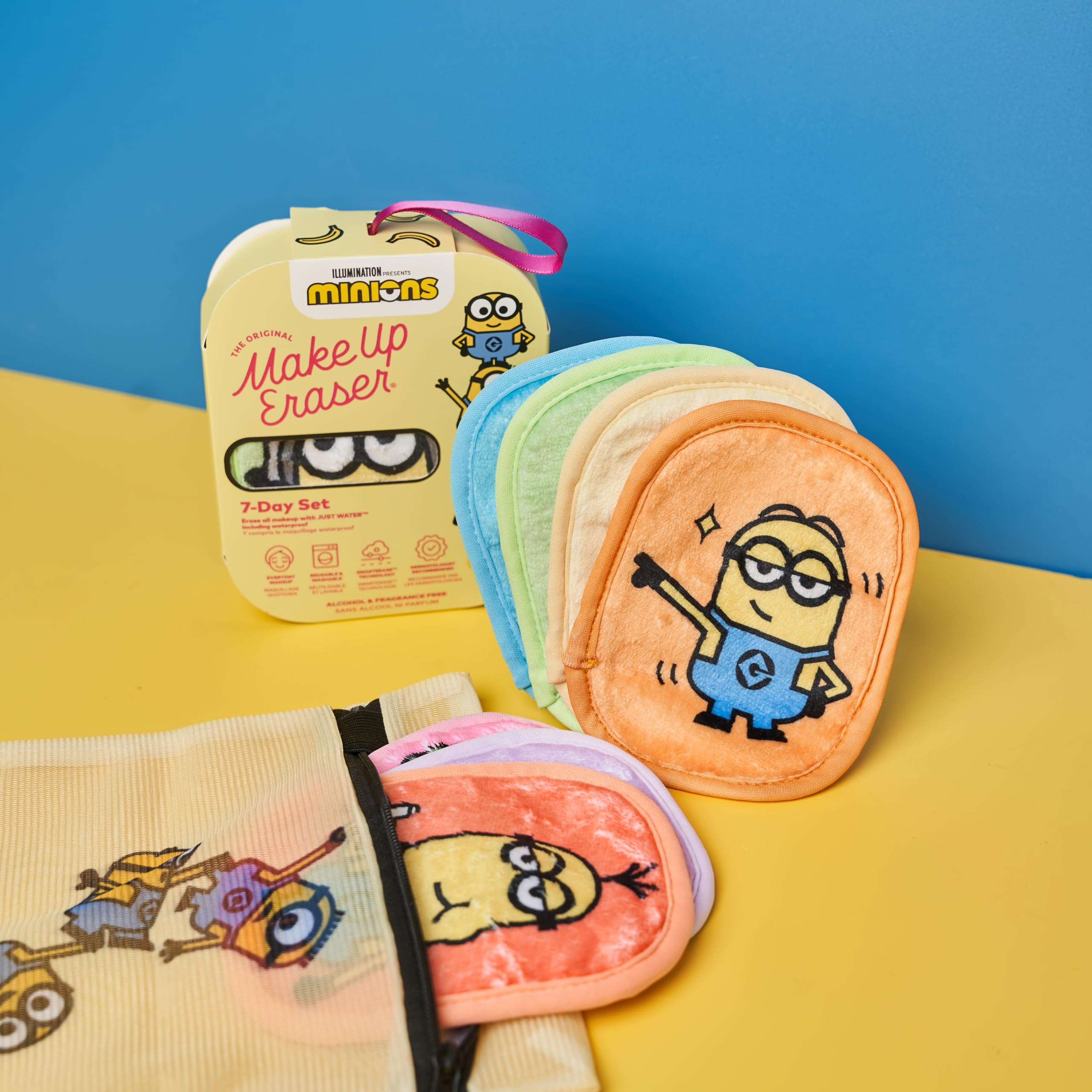 Foto 4 pulgar | Set De Borrado Original De Maquillaje Para 7 Días Con Minions De Agua - Venta Internacional.