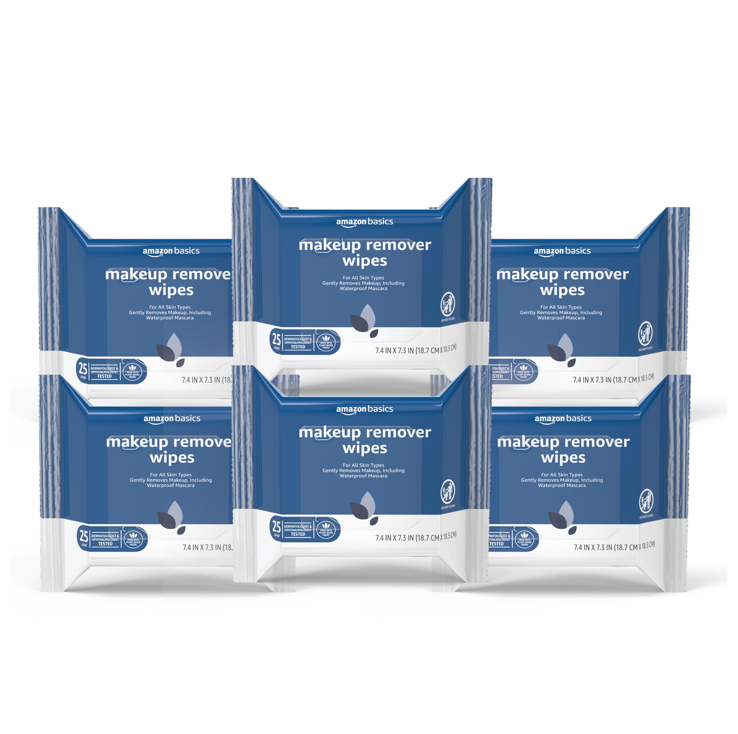 Toallitas Desmaquillantes Amazon Basics Original, 25 Unidades X 6 - Venta Internacional.