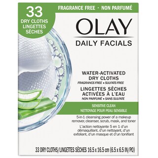 Foto 1 | Cloths Olay Daily Gentle Clean 5 En 1, Activados Con Agua, 66 Unidades - Venta Internacional.