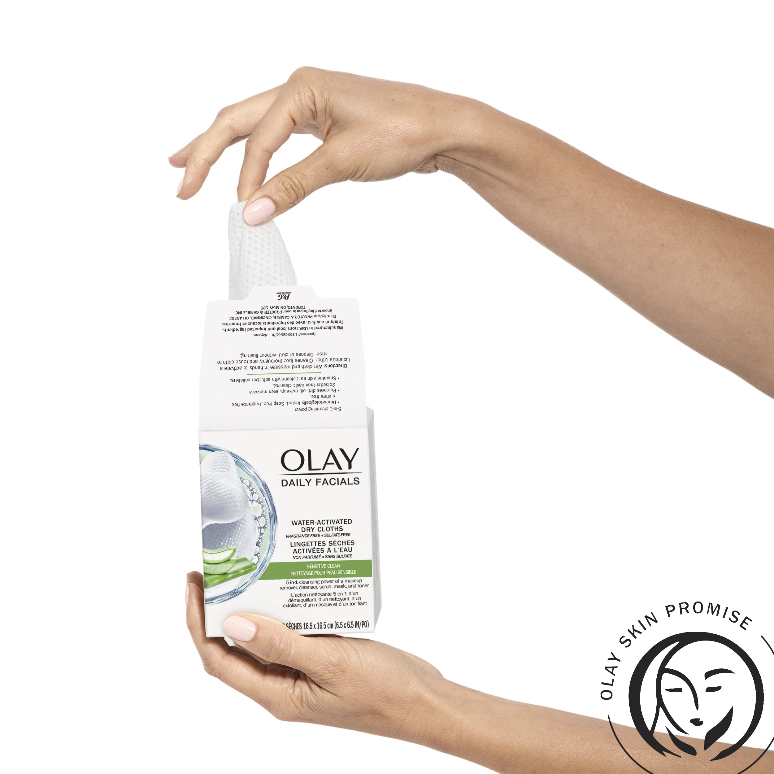 Foto 6 pulgar | Cloths Olay Daily Gentle Clean 5 En 1, Activados Con Agua, 66 Unidades - Venta Internacional.
