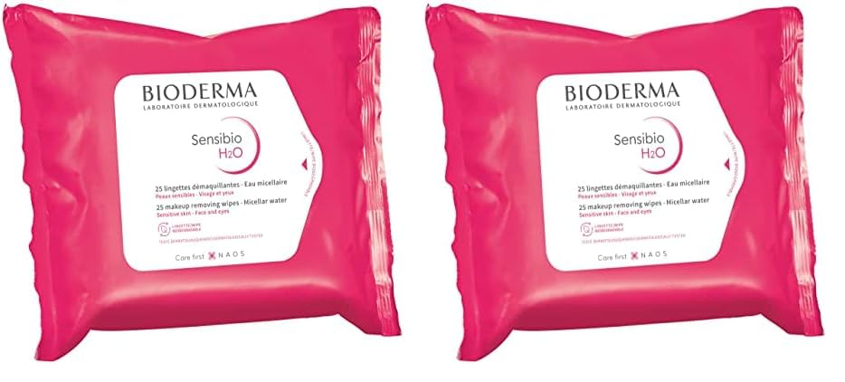 Toallitas Bioderma Sensibio H2o Limpiadoras Bioderma Bioderma Bioderma 25 Unidades - Venta Internacional.