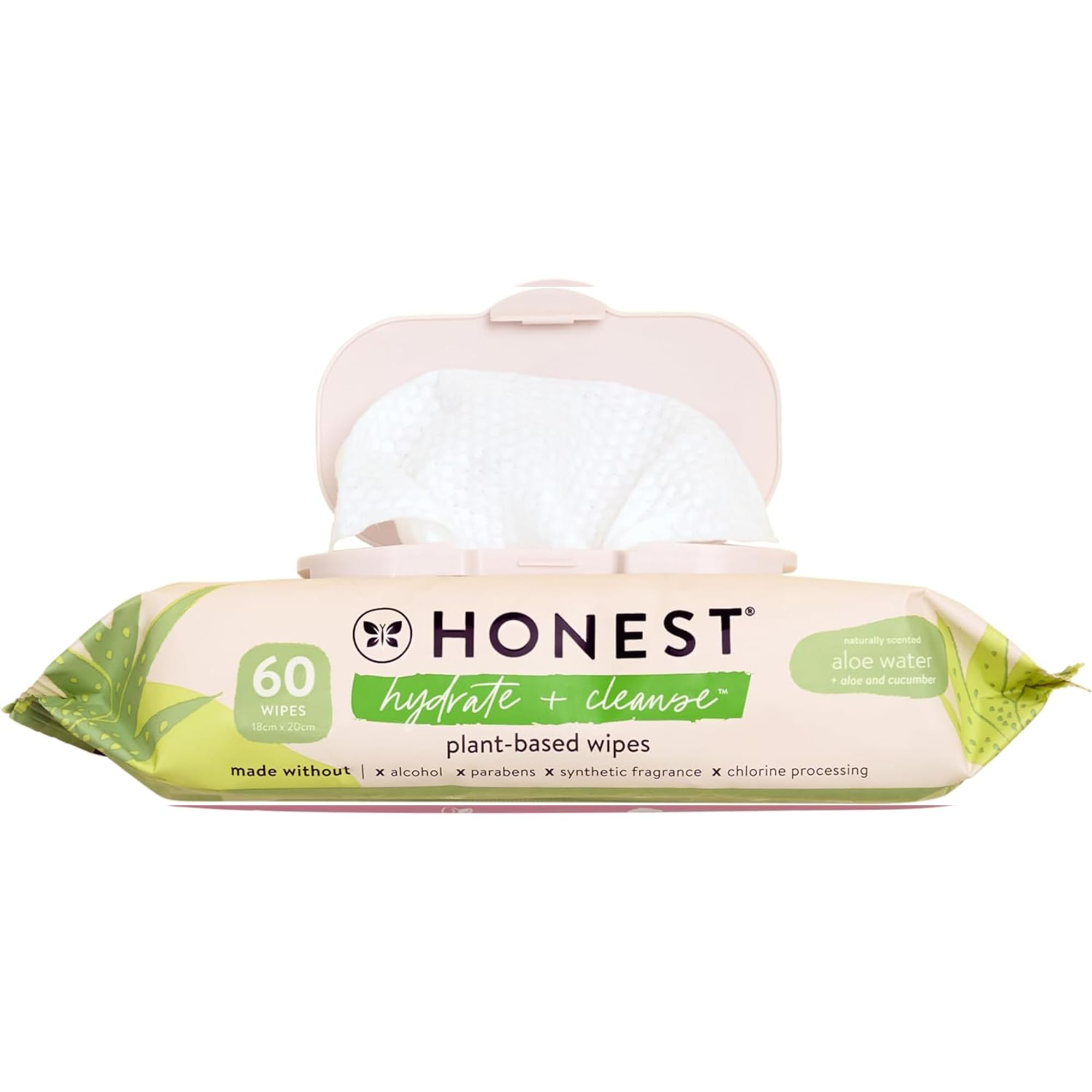 Foto 2 pulgar | Toallitas The Honest Company Hydrate + Cleanse, 60 Unidades - Venta Internacional.