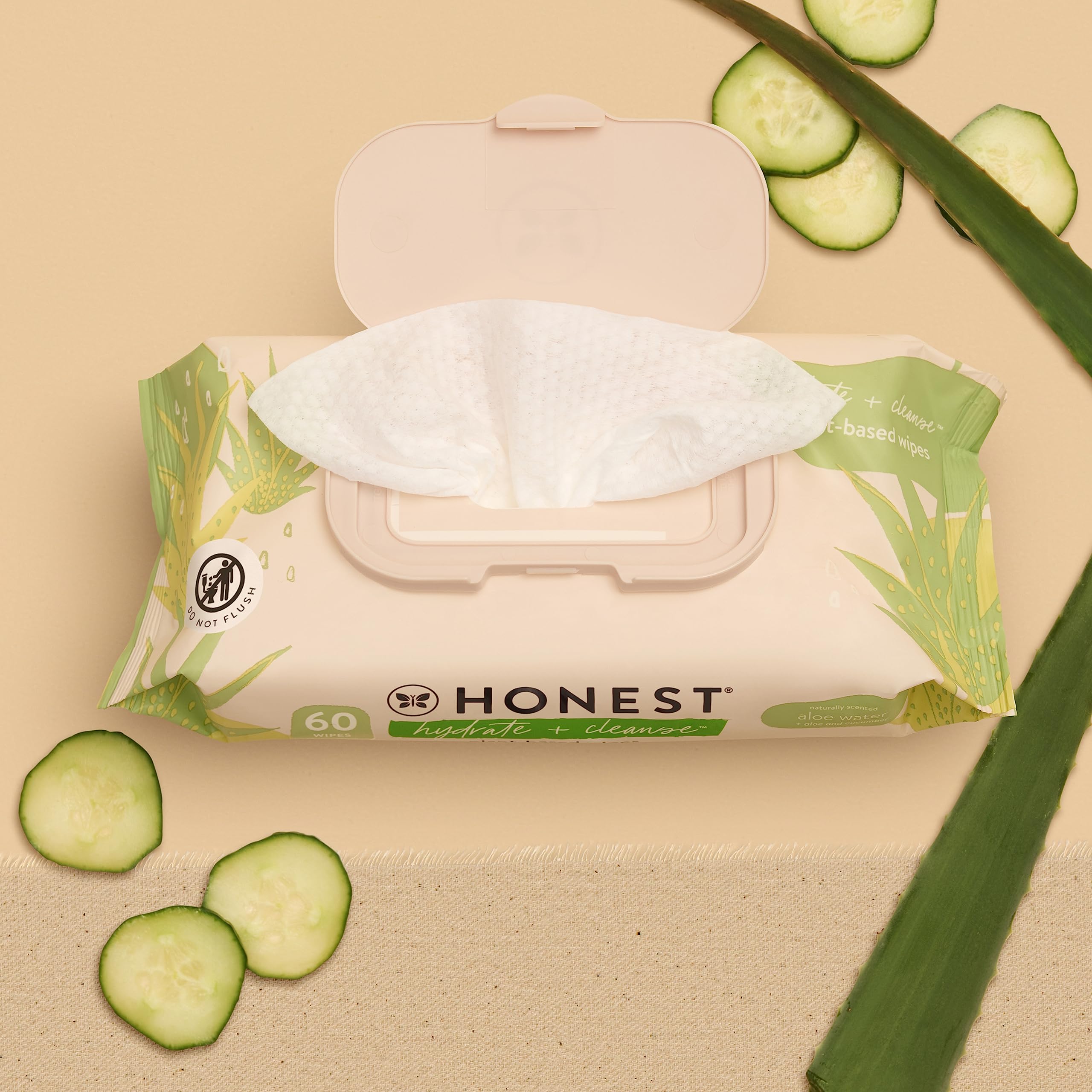 Foto 3 pulgar | Toallitas The Honest Company Hydrate + Cleanse, 60 Unidades - Venta Internacional.