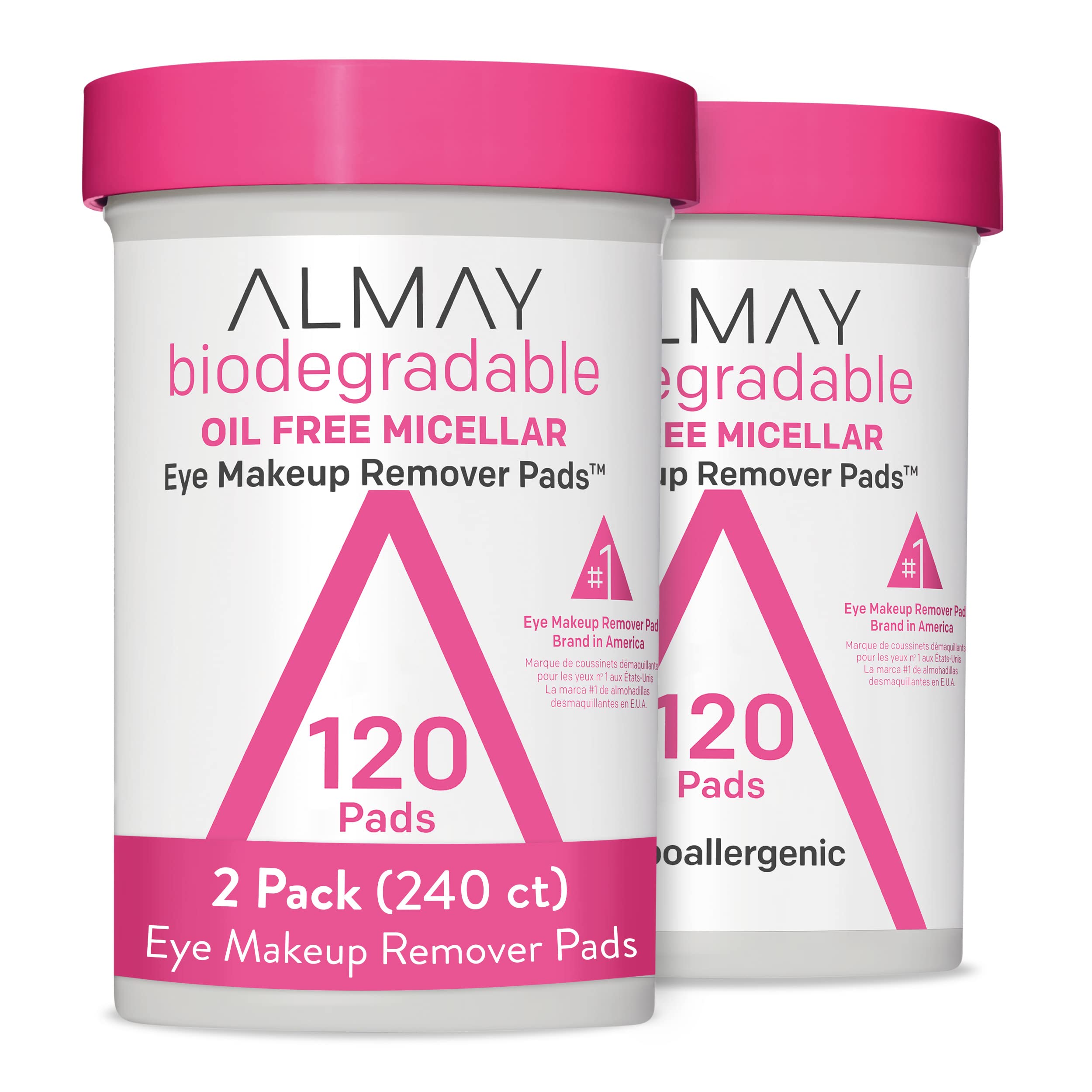 Foto 2 pulgar | Almohadillas Desmaquillantes Almay Biodegradables Micellar Gentle X120 - Venta Internacional.