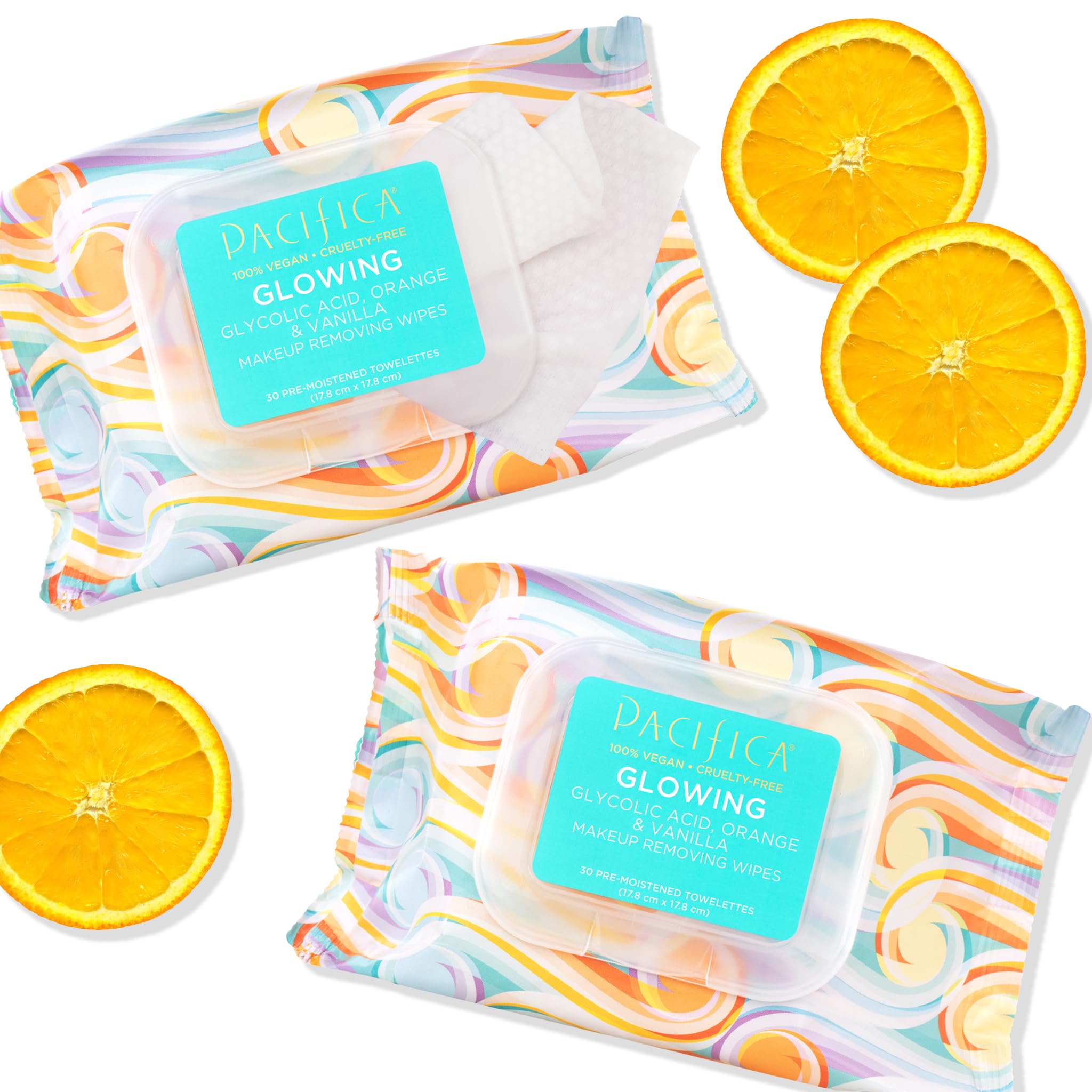 Foto 6 | Toallitas Desmaquillantes Pacifica Beauty Glowing Con Ácido Glicólico - Venta Internacional.