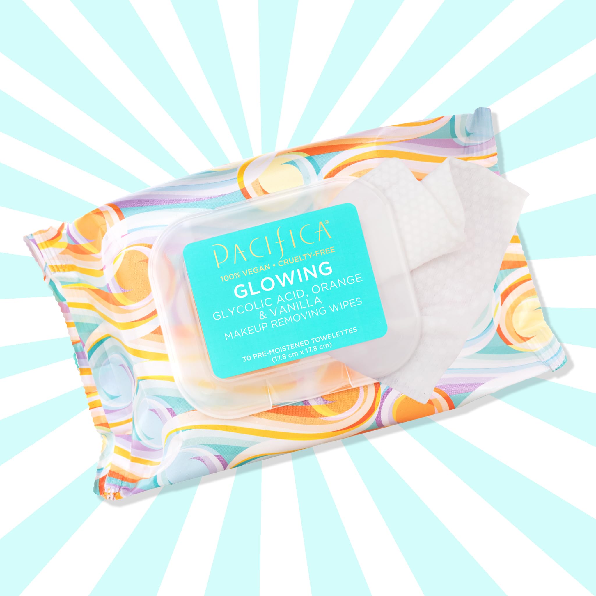 Foto 7 | Toallitas Desmaquillantes Pacifica Beauty Glowing Con Ácido Glicólico - Venta Internacional.