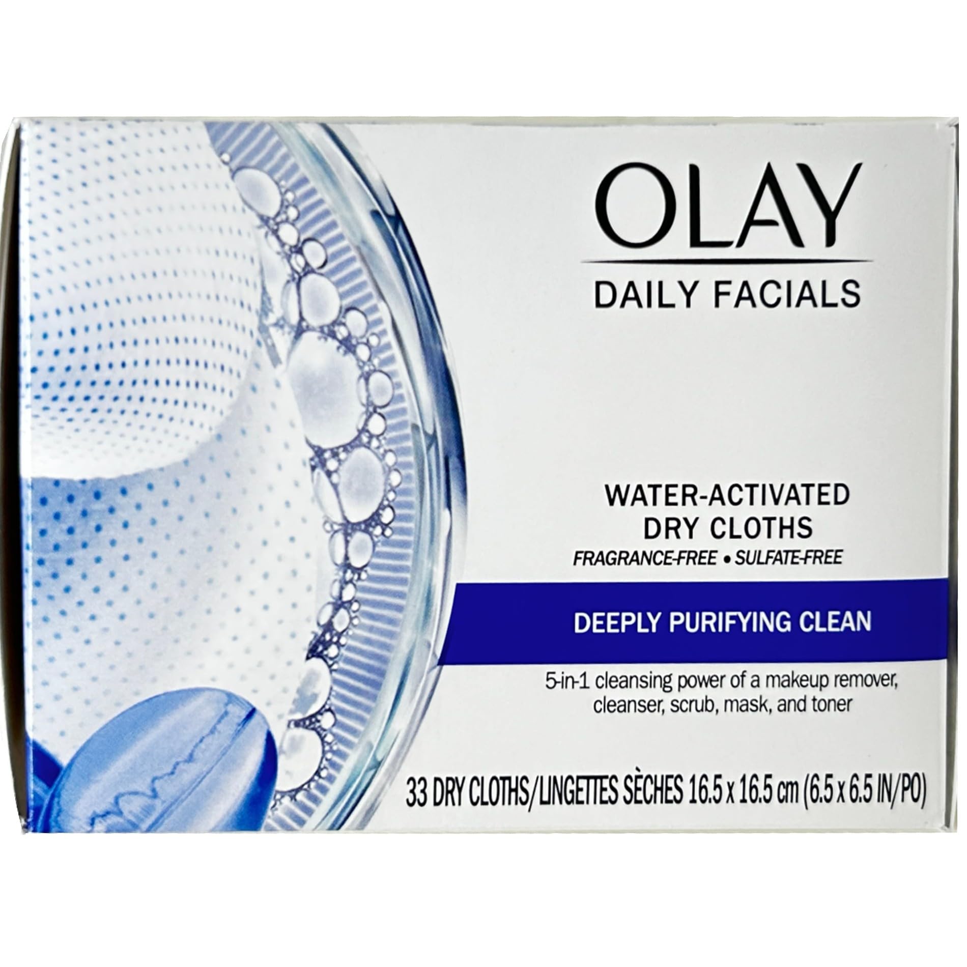 Foto 5 pulgar | Paños Limpiadores Faciales Olay Daily Deeply Clean 2 En 1, 33 Unidades X 4 - Venta Internacional.