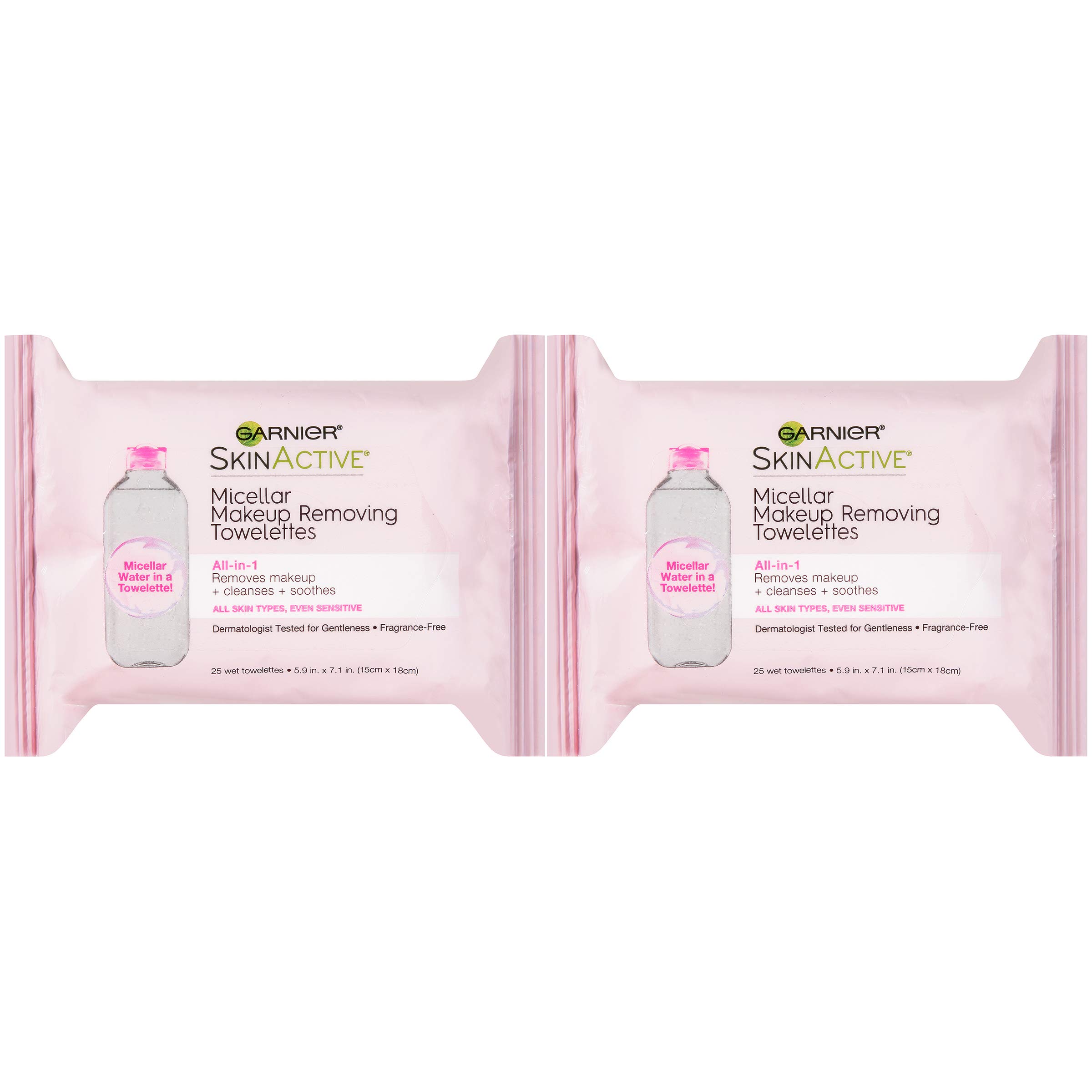 Toallitas Desmaquillantes Garnier Micellar 25 Toallitas Paquete de 2 - Venta Internacional