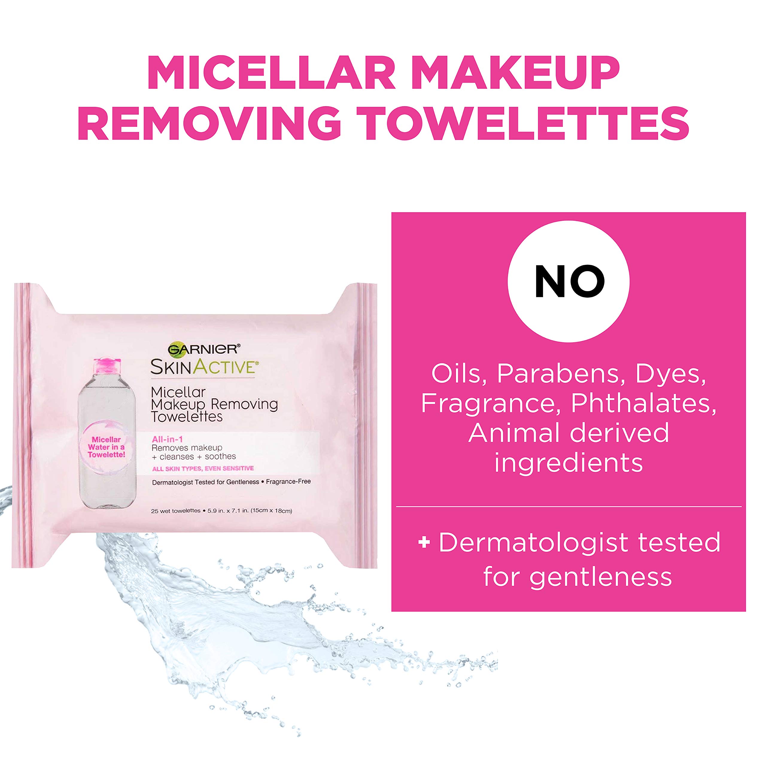 Foto 6 pulgar | Toallitas Desmaquillantes Garnier Micellar 25 Toallitas Paquete de 2 - Venta Internacional