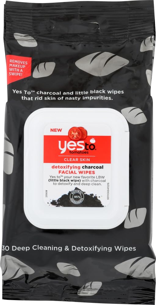Toallitas Faciales Yes To Tomatoes Con Carbón Desintoxicante, 30 Unidades X 5 - Venta Internacional.