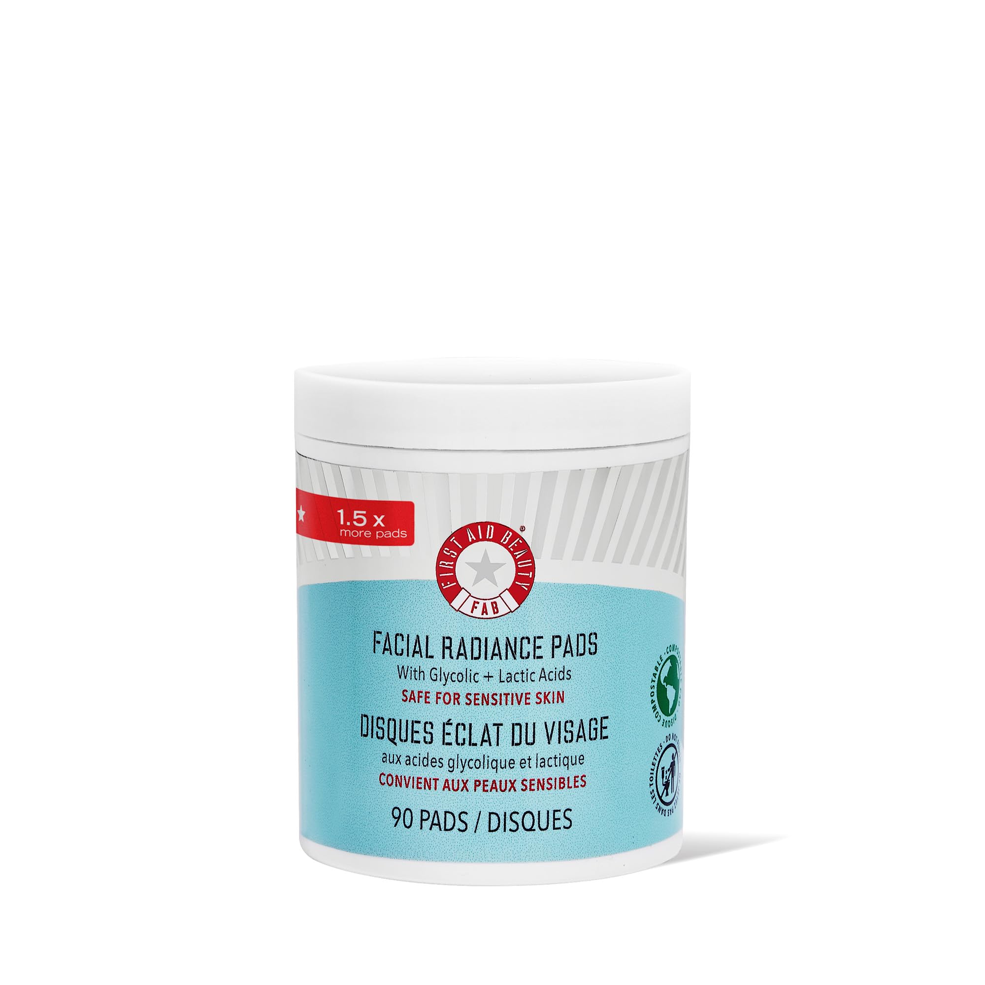 Foto 1 | Almohadillas Exfoliantes First Aid Beauty Facial Radiance 90 Almohadillas - Venta Internacional.