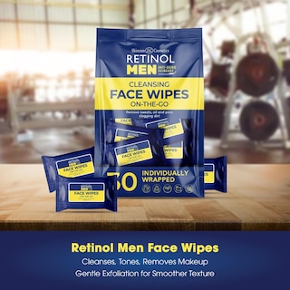 Foto 2 | Toallitas Húmedas Con Retinol Para Hombre, Envueltas Individualmente Con Agua Micelar - Venta Internacional.