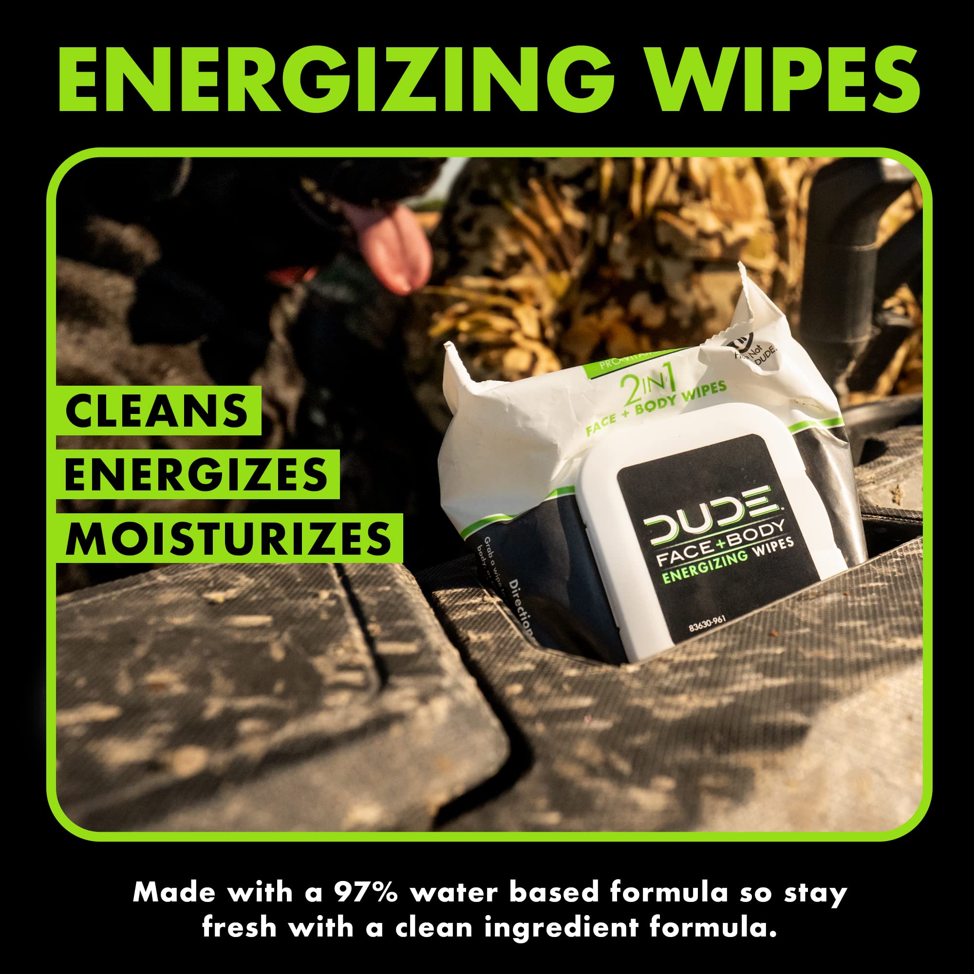 Foto 3 pulgar | 30 Toallitas Para Rostro Y Cuerpo De Wipes Dude, 1 Paquete De Vitamina B5 - Venta Internacional.