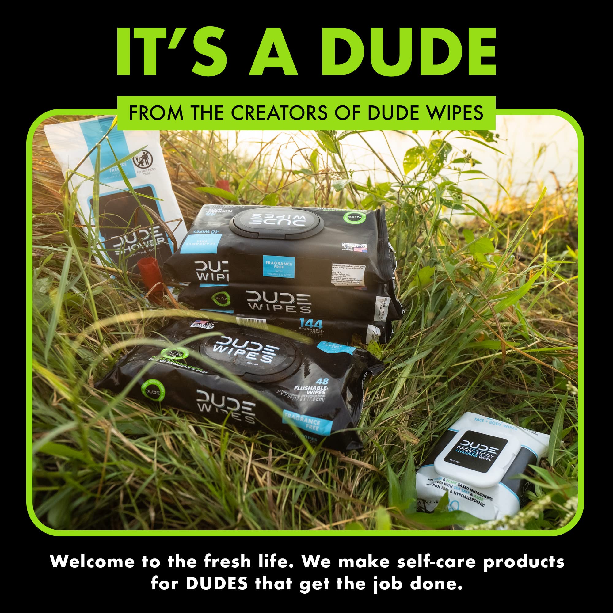 Foto 6 | 30 Toallitas Para Rostro Y Cuerpo De Wipes Dude, 1 Paquete De Vitamina B5 - Venta Internacional.