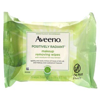 Foto 1 | Toallitas Desmaquillantes Aveeno Positively Radiant 25 Toallitas - Venta Internacional.