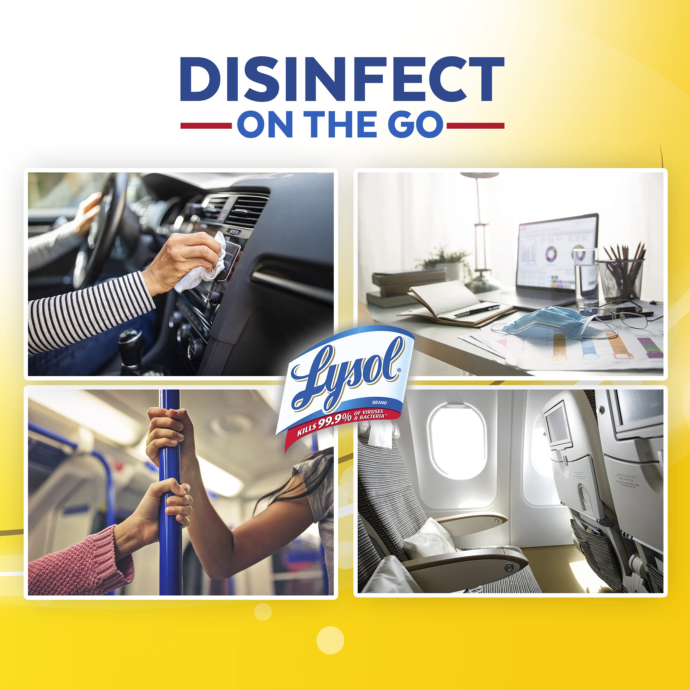 Foto 3 | Toallitas Desinfectantes Lysol Handi-pack Brighter Horizon 320 Unidades X 4 - Venta Internacional.