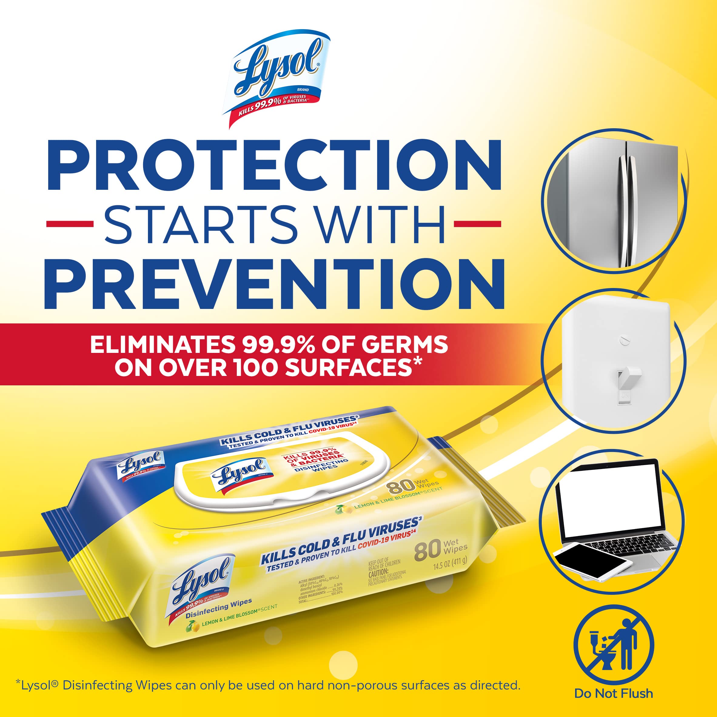Foto 7 pulgar | Toallitas Desinfectantes Lysol Handi-pack Brighter Horizon 320 Unidades X 4 - Venta Internacional.