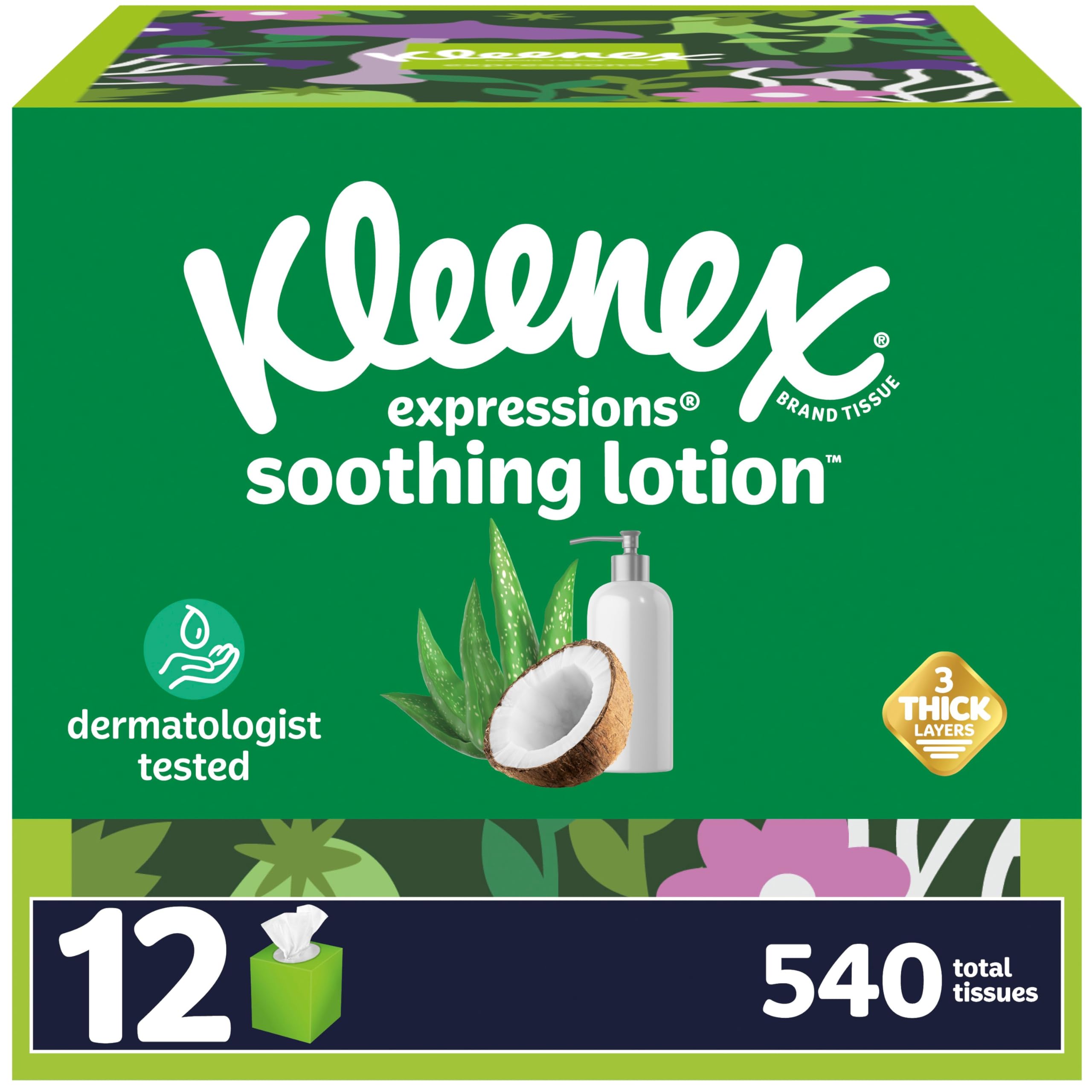 Foto 2 pulgar | Loción Calmante Kleenex Expressions De Facial Tissue  45 Hojas - Venta Internacional.