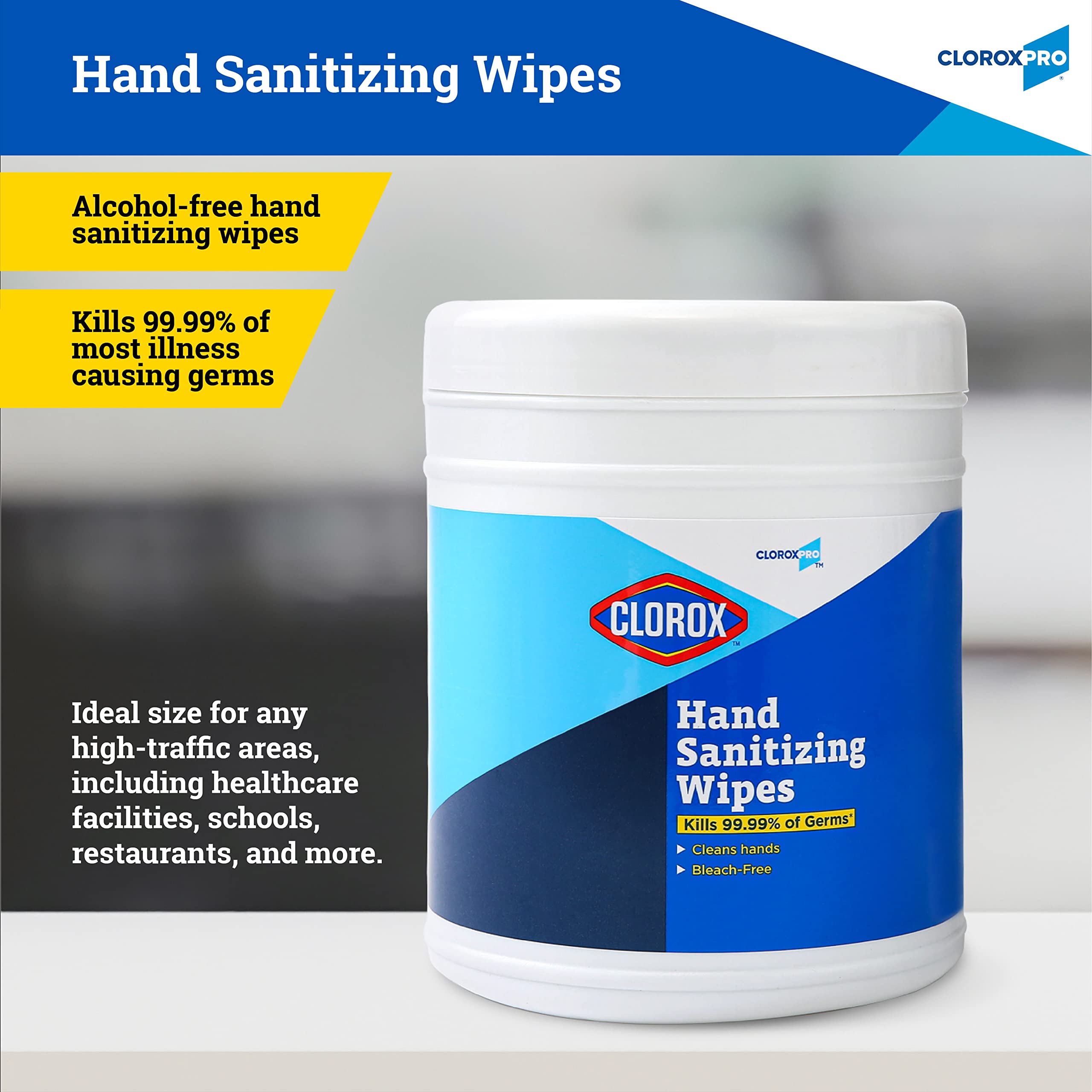 Foto 3 pulgar | Toallitas Para Manos Clorox Pro 270 Sin Alcohol Con Recipiente Resellable Bzk - Venta Internacional.