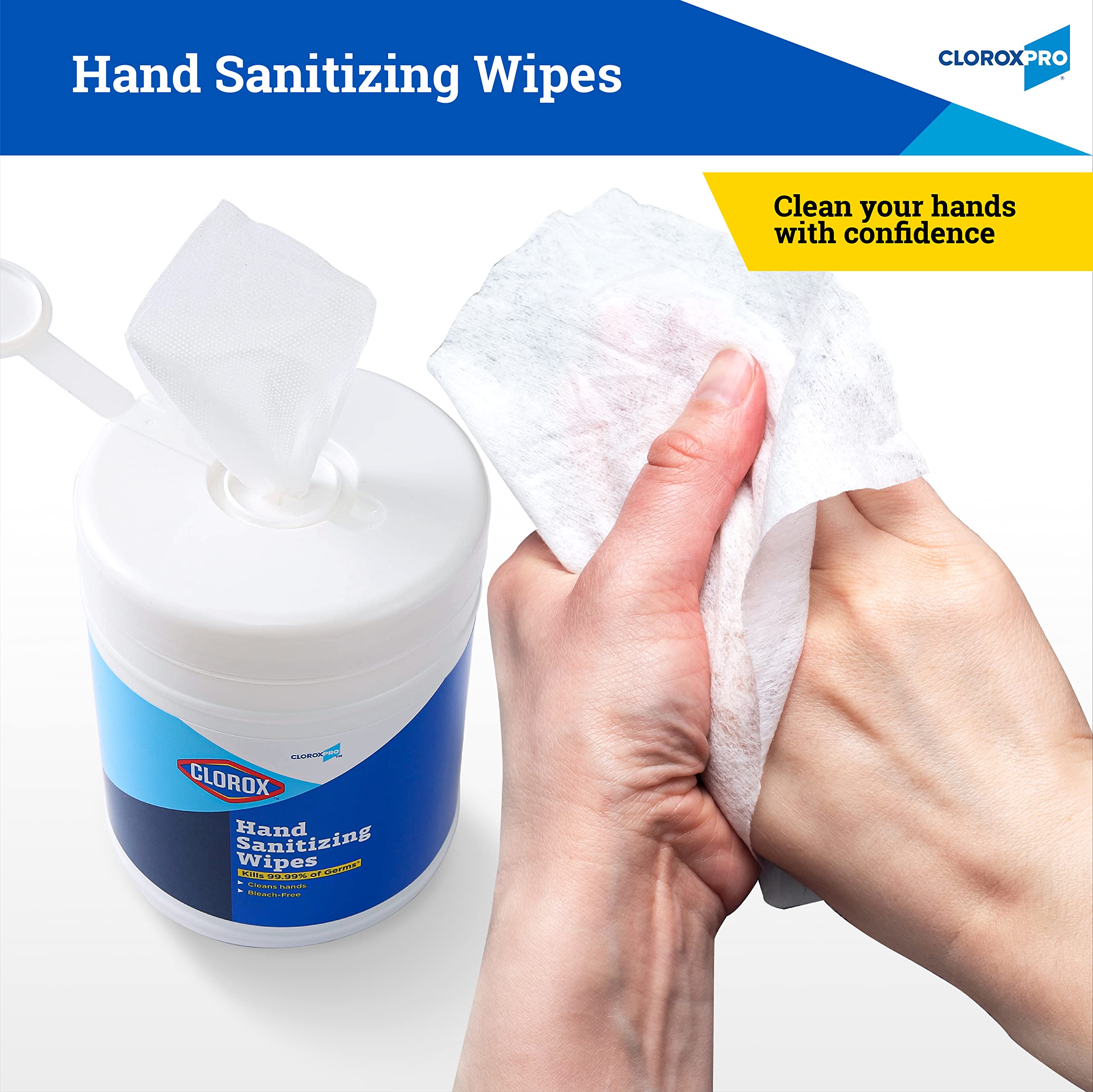 Foto 4 pulgar | Toallitas Para Manos Clorox Pro 270 Sin Alcohol Con Recipiente Resellable Bzk - Venta Internacional.