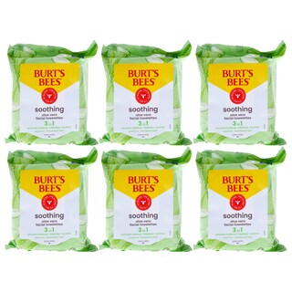 Foto 1 | Toallitas Limpiadoras Faciales Burts Bees Sensitive Skin Paquete De 6 - Venta Internacional.