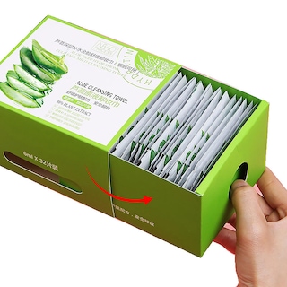 Foto 5 | Toallitas Desmaquillantes Huoguo Desechables Con Aloe Paquete Individual - Venta Internacional.
