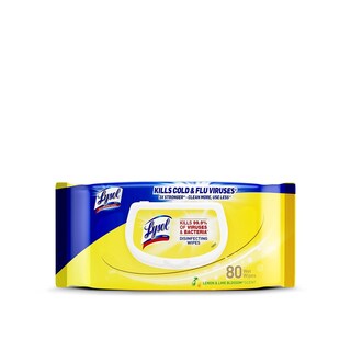 Foto 1 | Toallitas Desinfectantes Lysol Lemon & Lime Blossom 80 Unidades - Venta Internacional.