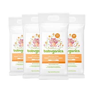 Foto 1 | Toallitas Desinfectantes Para Manos Babyganics Sin Alcohol De 80 Unidades (4 X 20 Unidades) - Venta Internacional.