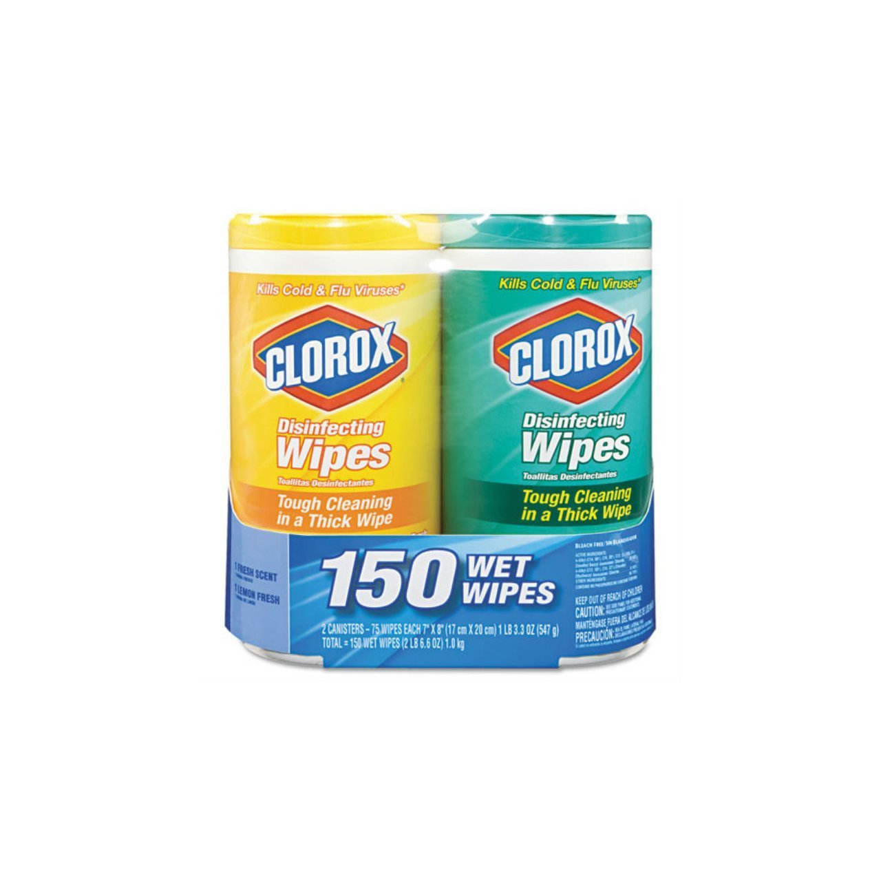 Toallitas Desinfectantes Clorox Company 2 Frascos de 75 Piezas C/U - Venta Internacional