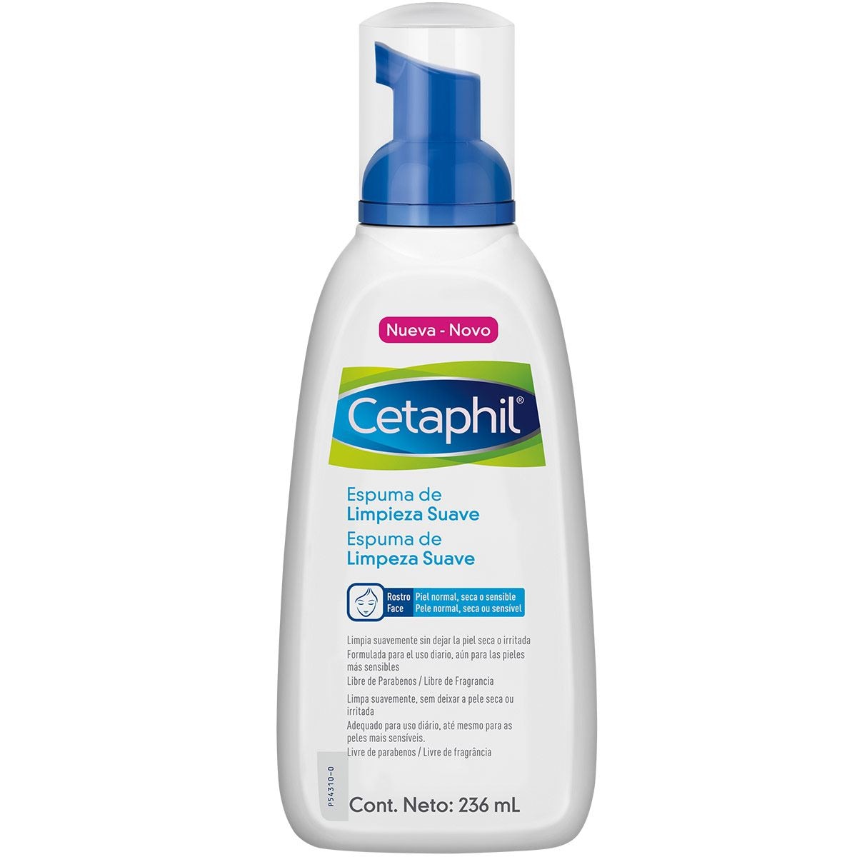 Foto 2 pulgar | Espuma Limpiadora Suave Cetaphil 236ml